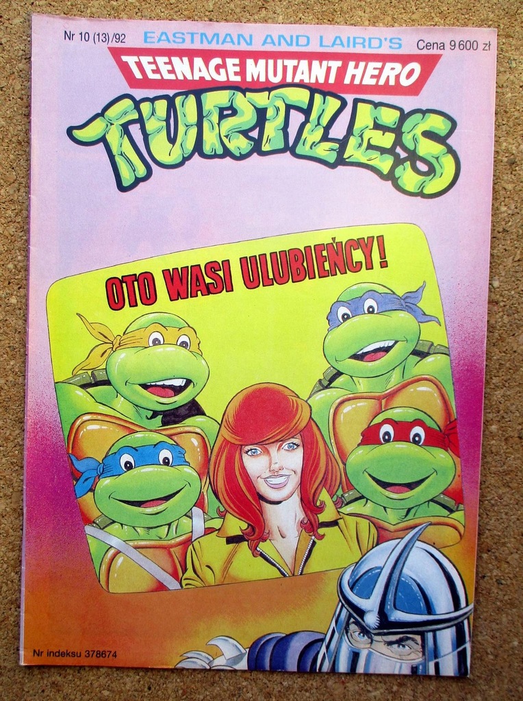 TURTLES 10/92 WOJOWNICZE ŻÓŁWIE NINJA BDB 1992