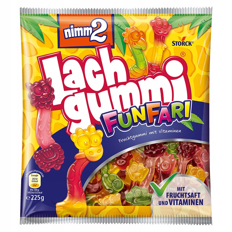 CHEMIA Z NIEMIEC nimm2 FunFari Żelki 225 g