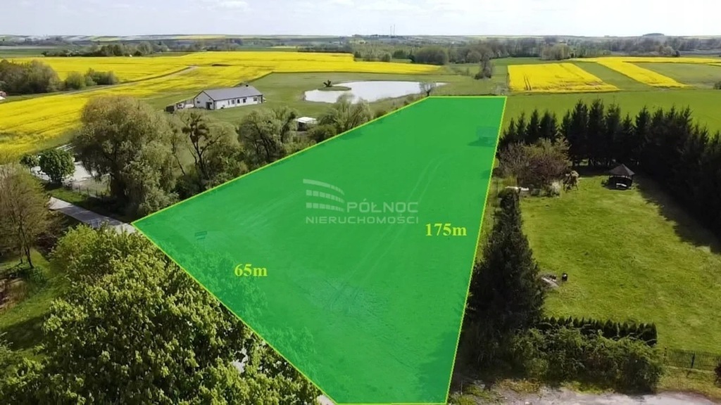 Działka, Strupin Duży, 8600 m² 13681653849 oficjalne archiwum Allegro