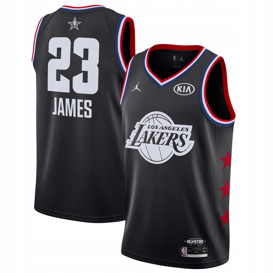 Nike Jersey NBA All-Star LAKERS JAMES #23 black