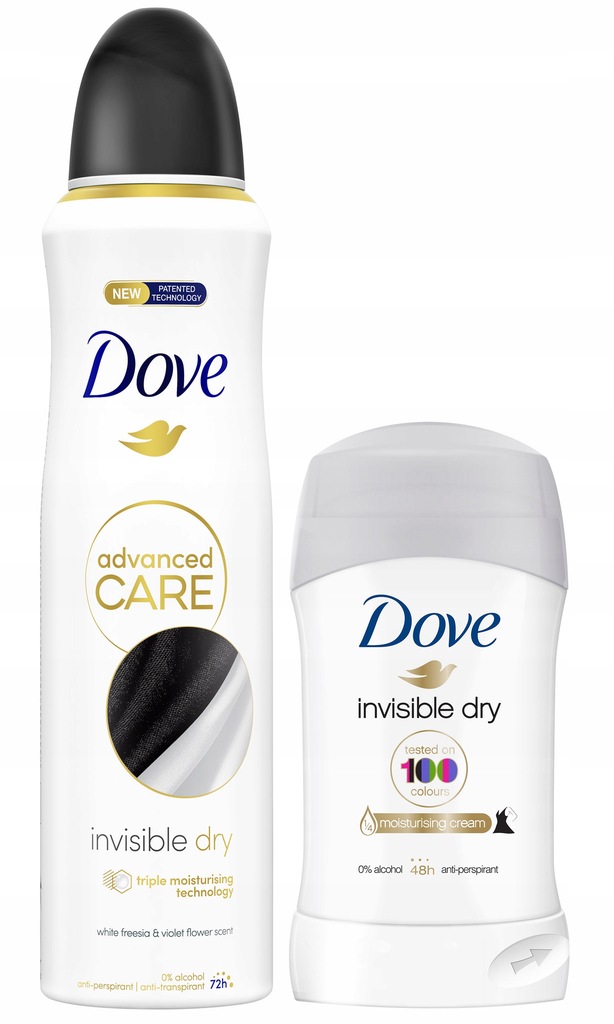 Dove Antyperspirant INVISIBLE DRY spray + sztyft