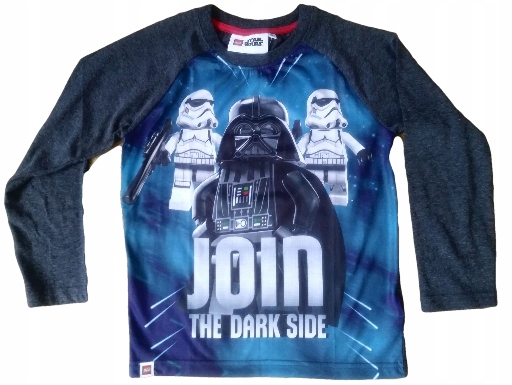 Bluzka bluza t-shirt Lego STAR WARS Vader 128 8lat