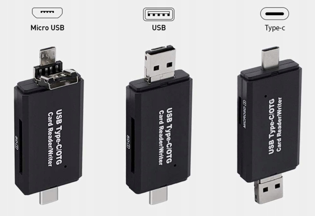 Купить КАРТРИДЕР SD MICRO SD 3В1 USB A USB-C MICRO USB: отзывы, фото, характеристики в интерне-магазине Aredi.ru