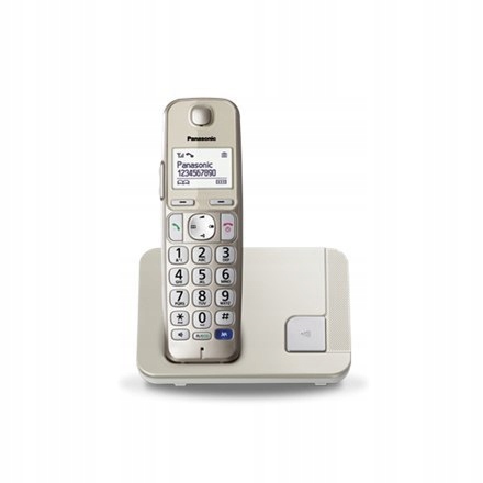 Panasonic Cordless KX-TGE210FXN Conference call, Built-in display, Champagn