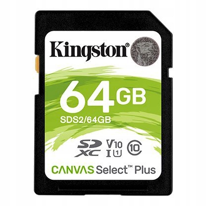 Kingston Canvas Select Plus UHS-I 64 GB, SDXC,