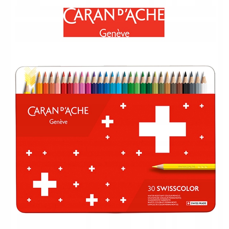 Kredki ołówkowe CARAN DACHE Swisscolor 30 kolorów