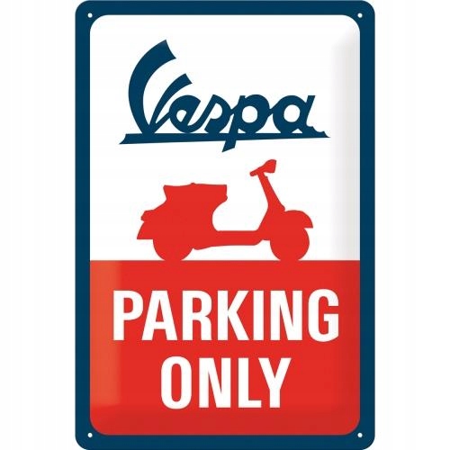 Tablica VESPA Parking Only 20x30 metal 22282