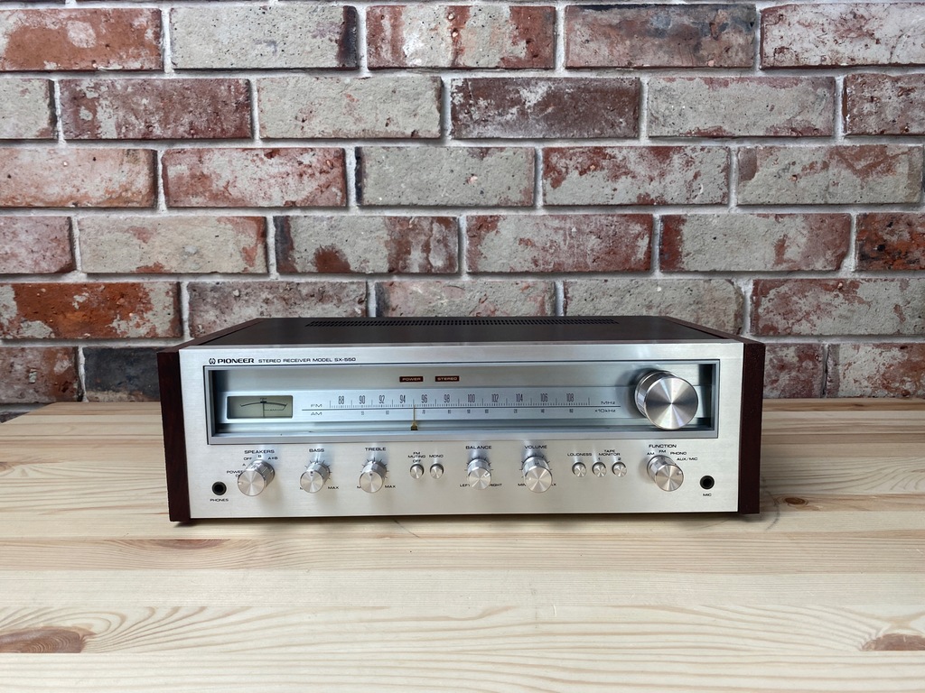 Amplituner Pioneer SX550 stereo receiver vintage 12011221187