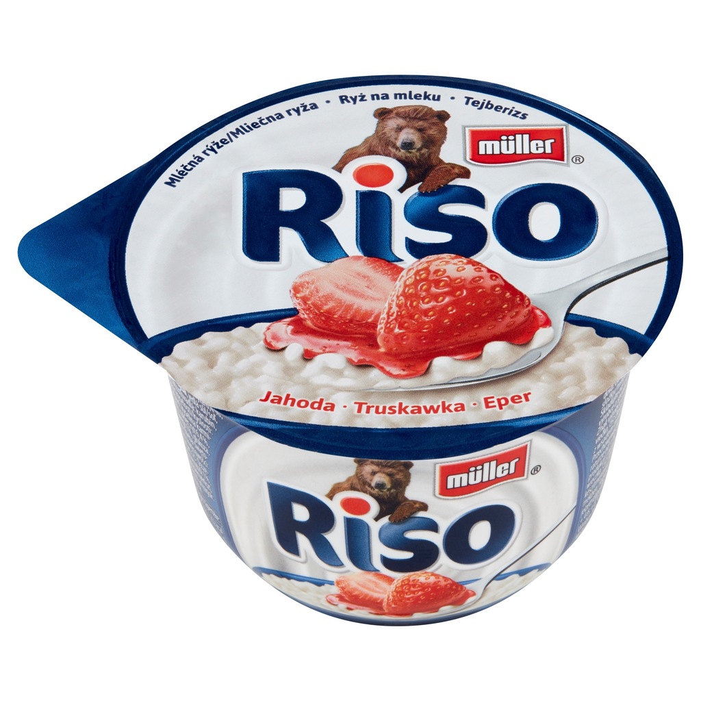 JOGURT RYZ NA MLEKU TRUSKAWKOWY RISO 200 G