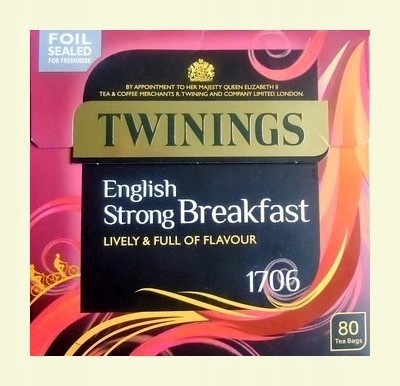 Twinings Strong English Breakfast 80 Bags(Anglia)