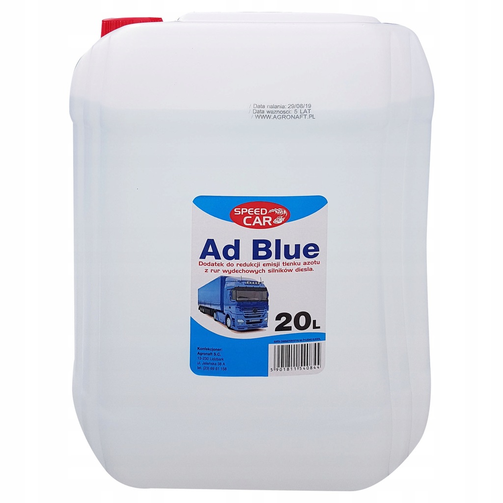 Płyn Adblue Ad Blue NoXy 400L 20L x 20szt + lejki