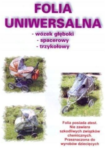 Folia na wózek przeciwdeszczowa UNIWERSALNA Jacuś