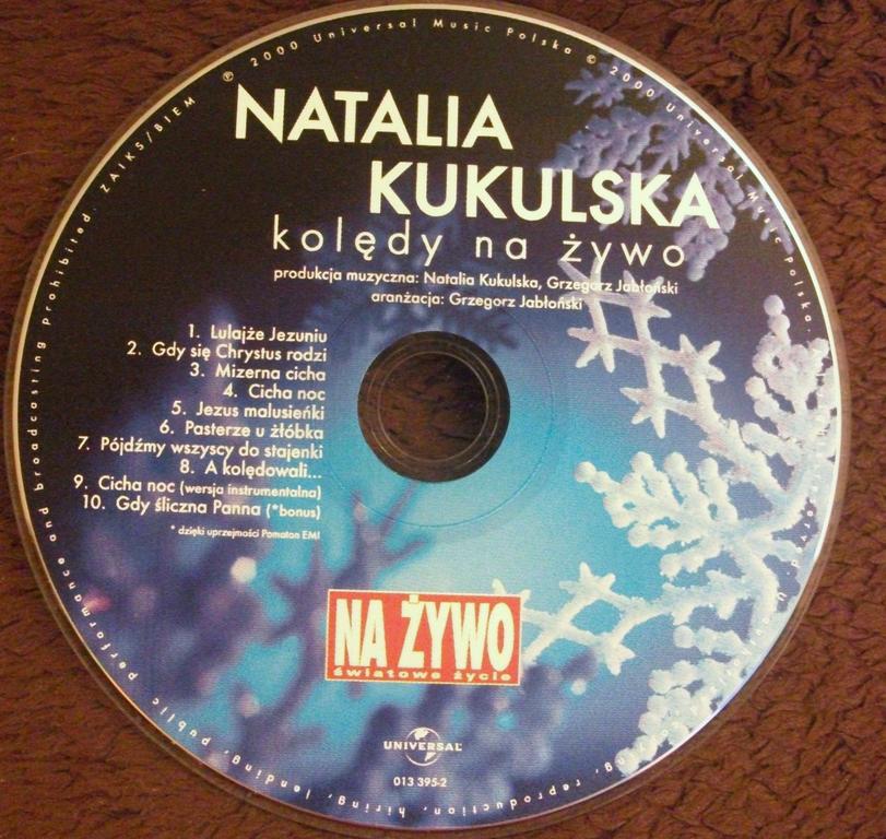 płyta CD NATALIA KUKULSKA - kolędy