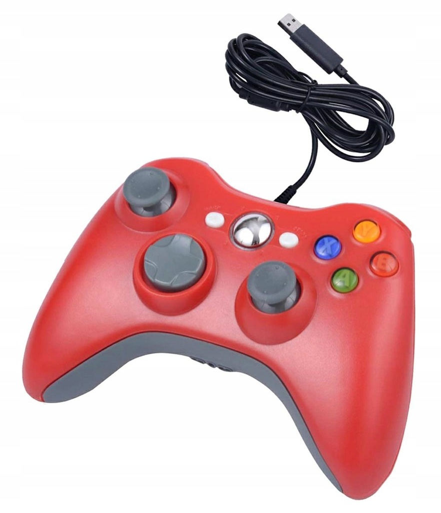 KX13C Pad do pc dual shock xbox styl red