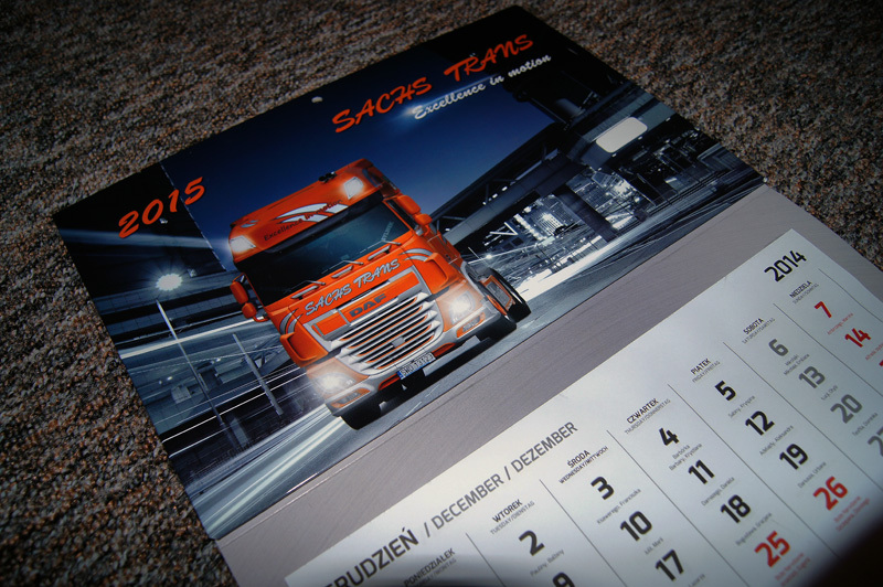 Kalendarz SACHS TRANS 2015 -  Trucksfoto.pl