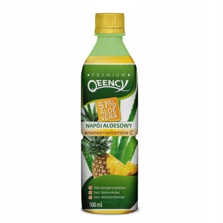 Napój z aloesem 51% aloe vera, ananas 500 ml