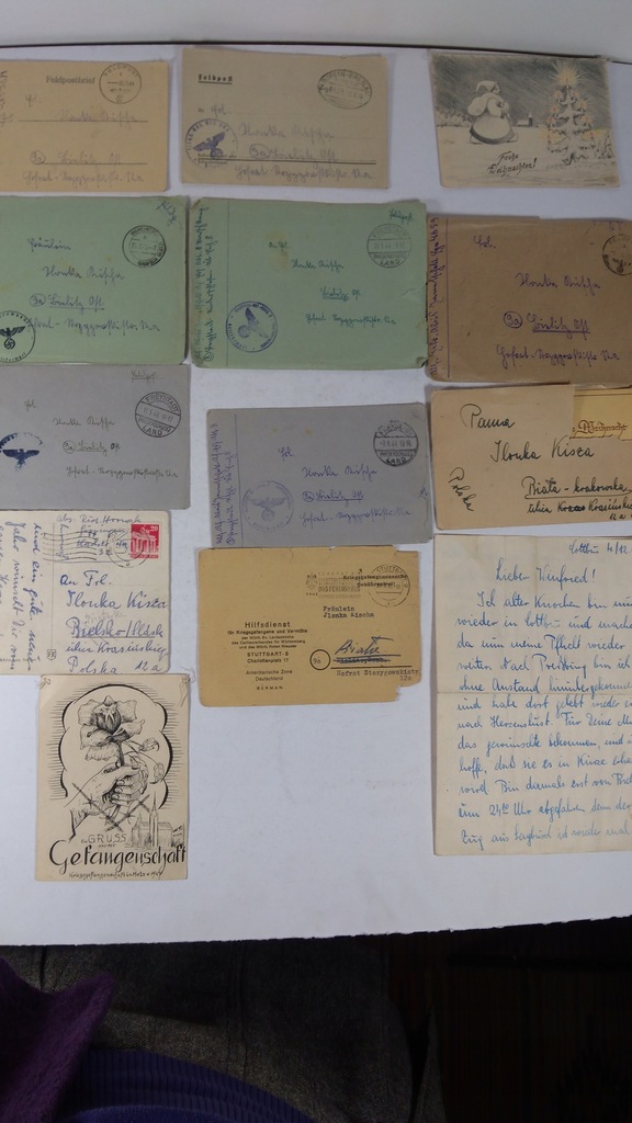Listy z frontu , feldpost, poczta kolejowa, 1944 #