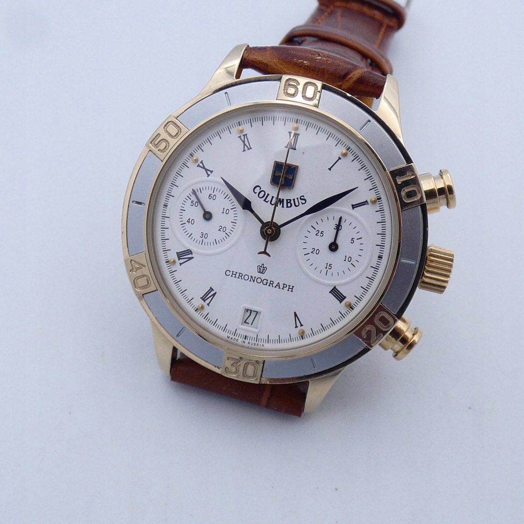 Poljot Columbus Chronograph 92 Watch Jam Poljot ☭ Watch Poljot SU