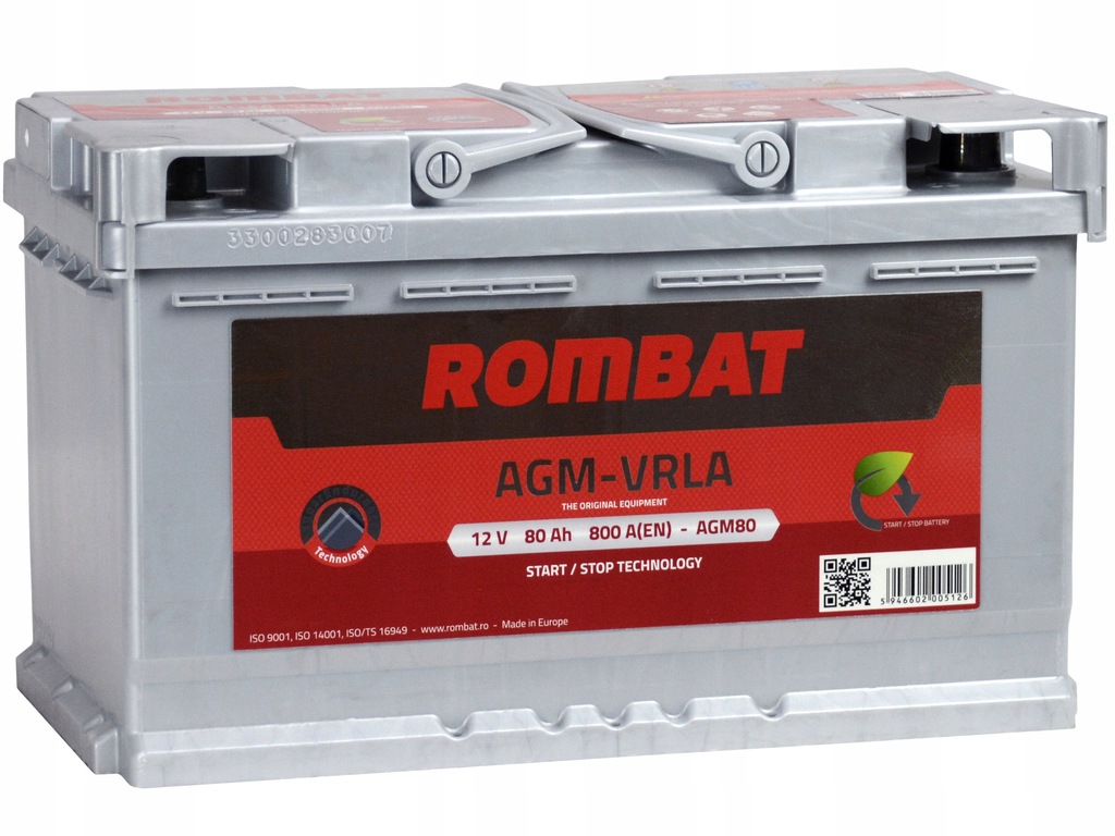 Akumulator ROMBAT AGM 80Ah/800A - 9782441299 - oficjalne archiwum Allegro
