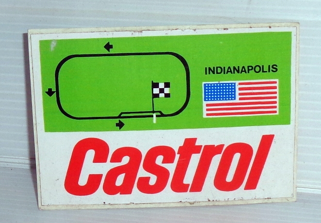 CASTROL INDIANAPOLIS - stara nieużywana nalepka .