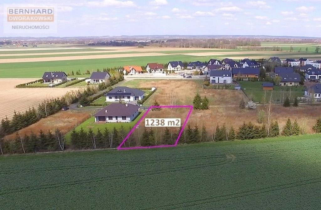 Działka, Jenkowice, Oleśnica (gm.), 1238 m²