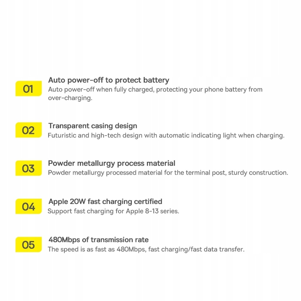 Baseus Explorer Series kabel przewód USB Typ C - L