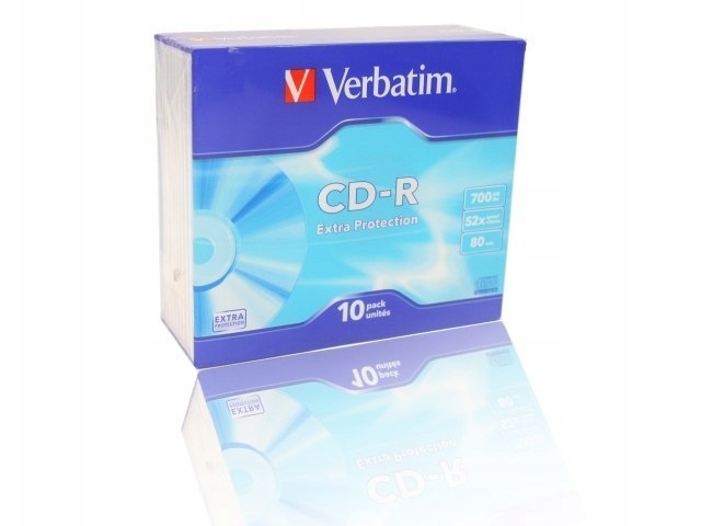 CDR VERBATIM 700MB EXTRA PROTECTION (SLIM 10)