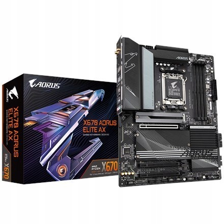 Gigabyte X670 AORUS ELITE AX 1.0A M/B Rodzina procesorów AMD, Gniazdo proce