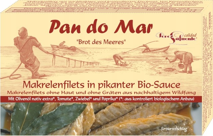 Makrela w BIO pikantnym sosie 120g Pan do Mar