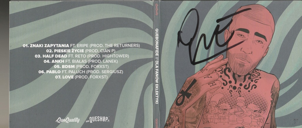 CD Quebonafide - Dla Fanów Eklektyki 2017 Autograf