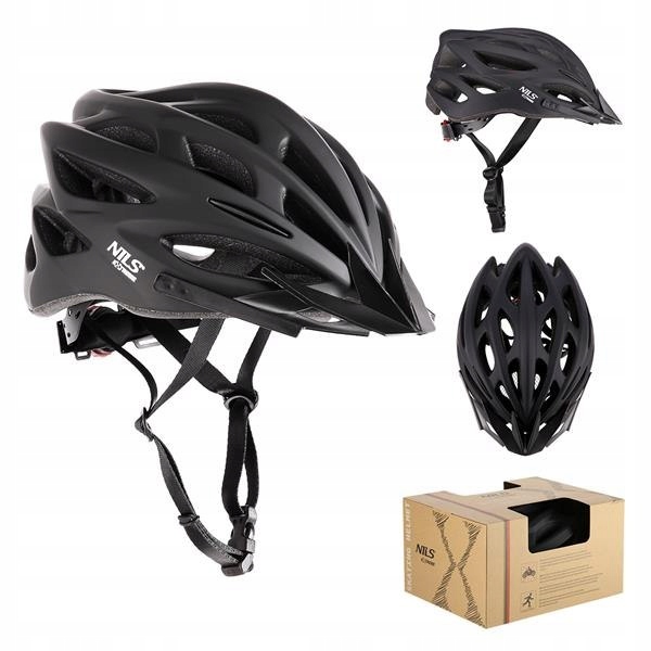 KASK ROWEROWY CZARNY ROZM. L(58-61CM) NILS EXTREME