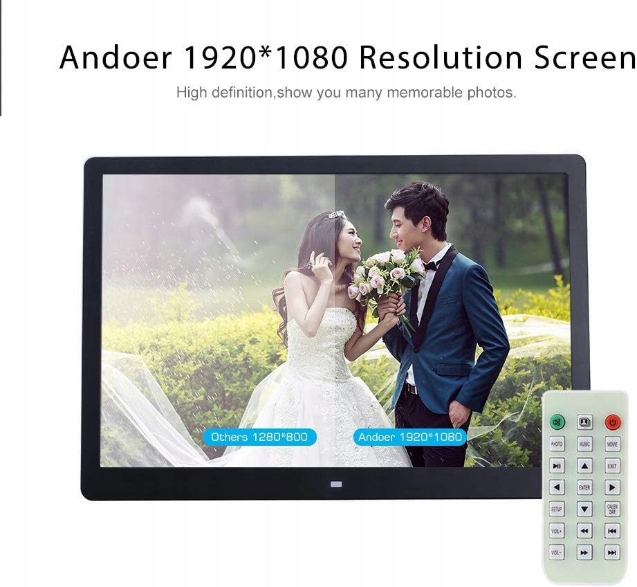 Andoer 15.6 Inch 1080P LED Digital Photo Picture