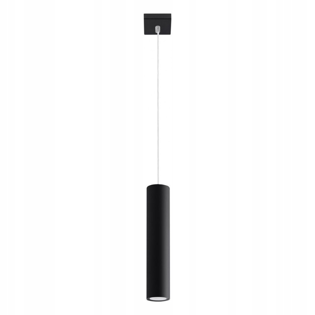 LAMPA WISZĄCA ZWIS LAGOS CZARNY 1PŁ SOLLUX SL.0327