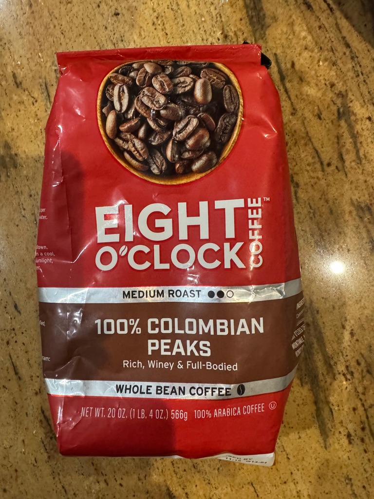 Kawa ziarnista Eight OClock COLOMBIAN PEAKS 566g Z USA