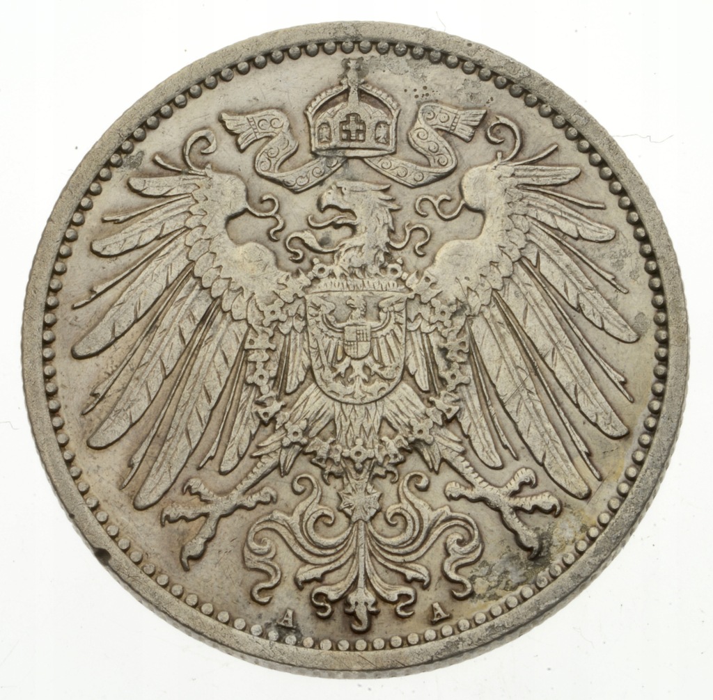 1 marka 1911 r. Cesarstwo Niemieckie, Ładny stan