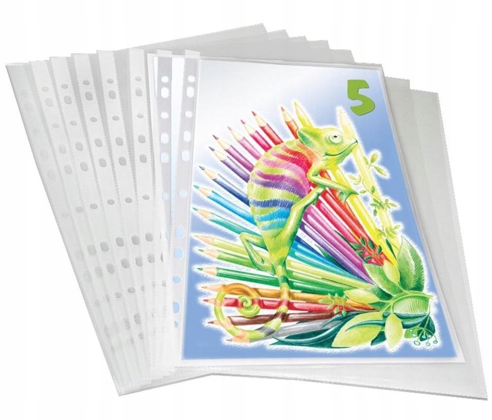 KOSZULKI A4 KRYSTALICZNE 100SZT, TITANUM