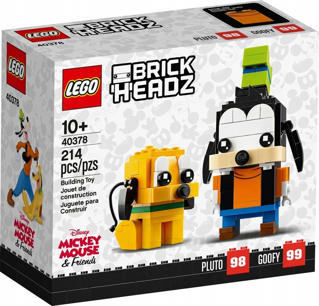 LEGO BRICKHEADZ 40378 GOOFY I PLUTO NOWE WYS 24H