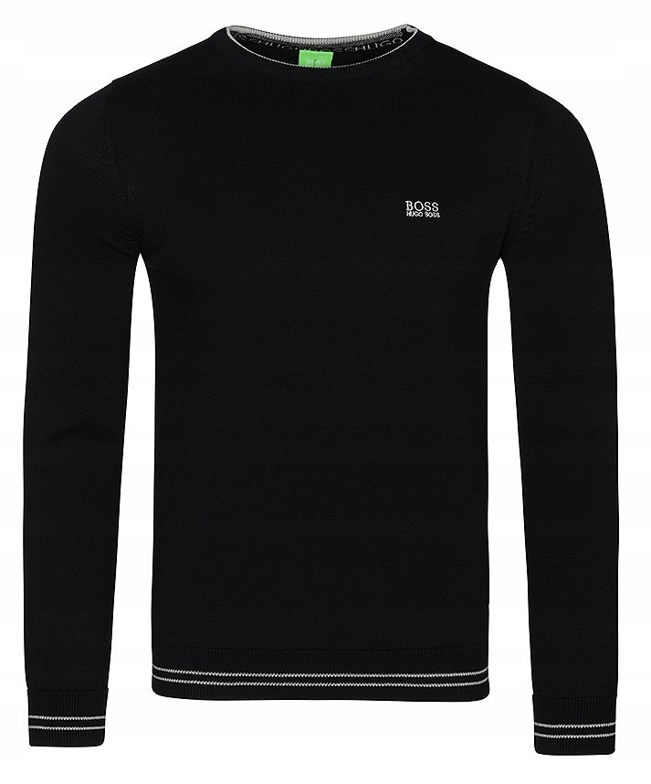 Hugo Boss Sweter Czarny Premium Slimfit / XXL