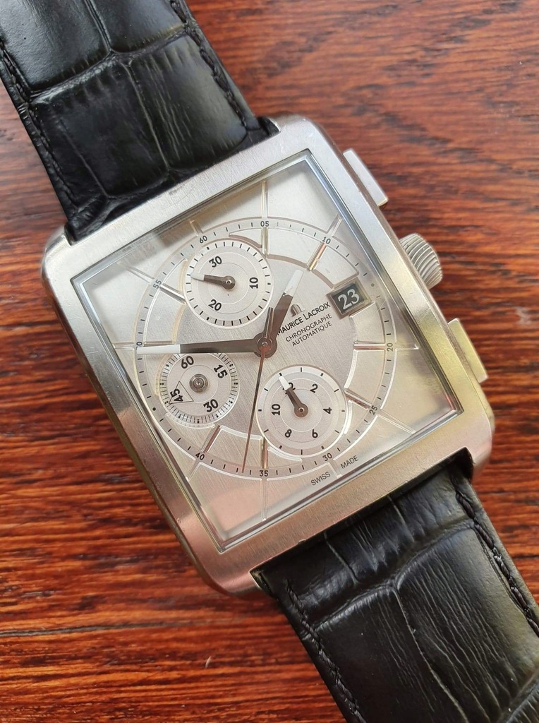 MAURICE LACROIX PONTOS,chronograf,komplet.