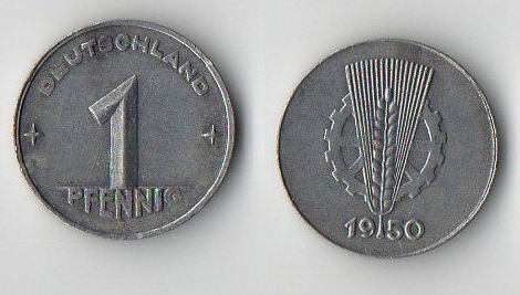 NIEMCY / NRD 1950 1 PFENNIG