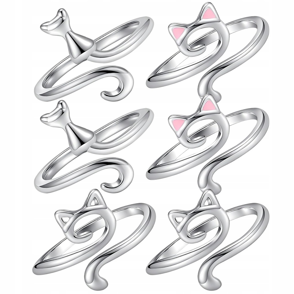 RINGS CROCHET HOOKS OIL DRIPPING CAT