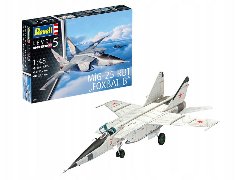 Купить REVELL 03931 МиГ 25 RBT FOXBAT B: отзывы, фото, характеристики в интерне-магазине Aredi.ru