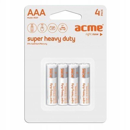 Baterie AAA R03P Super Heavy Duty (4 sztuki)