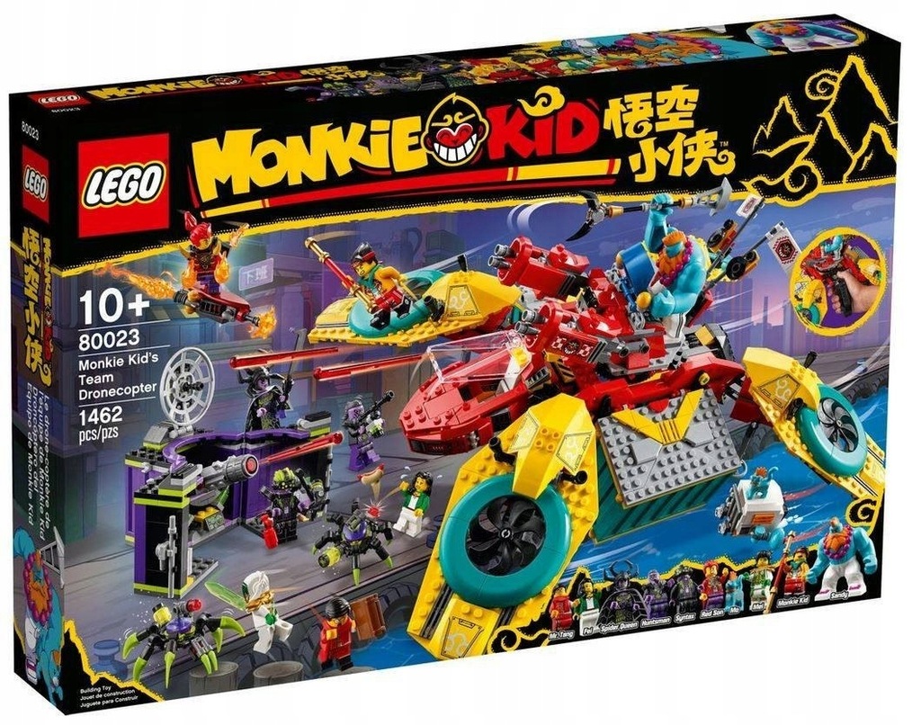 LEGO Monkie Kid Baza Dronkopter Ekipy Monkie Kida