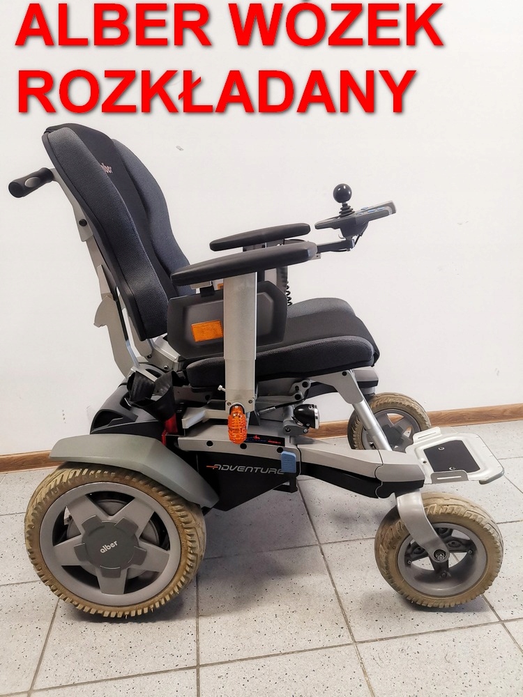 Wózek inwalidzki elektryczny ROZKŁADANY alber