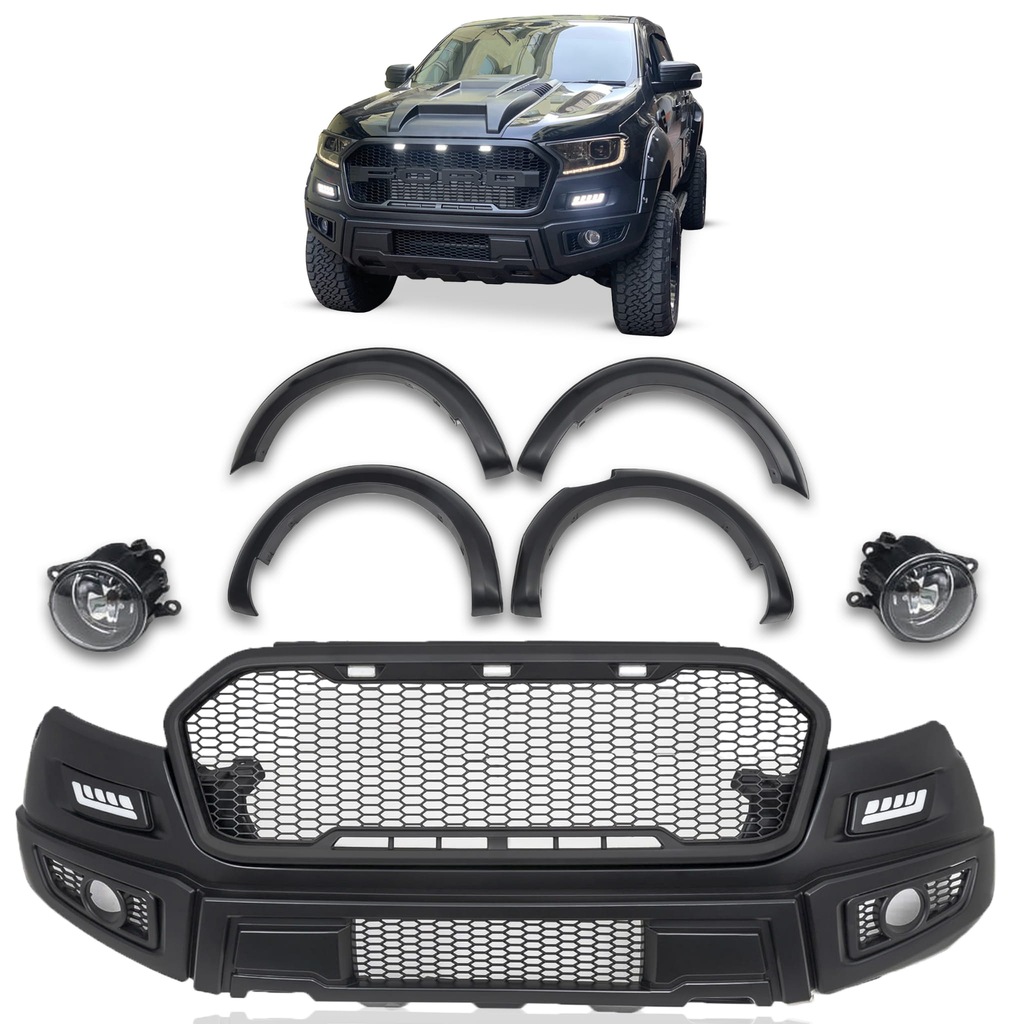 FORD RANGER T7 2016-18 BODY KIT PAKIET STYLIZACYJNY TUNING NA RAPTOR T7/T8