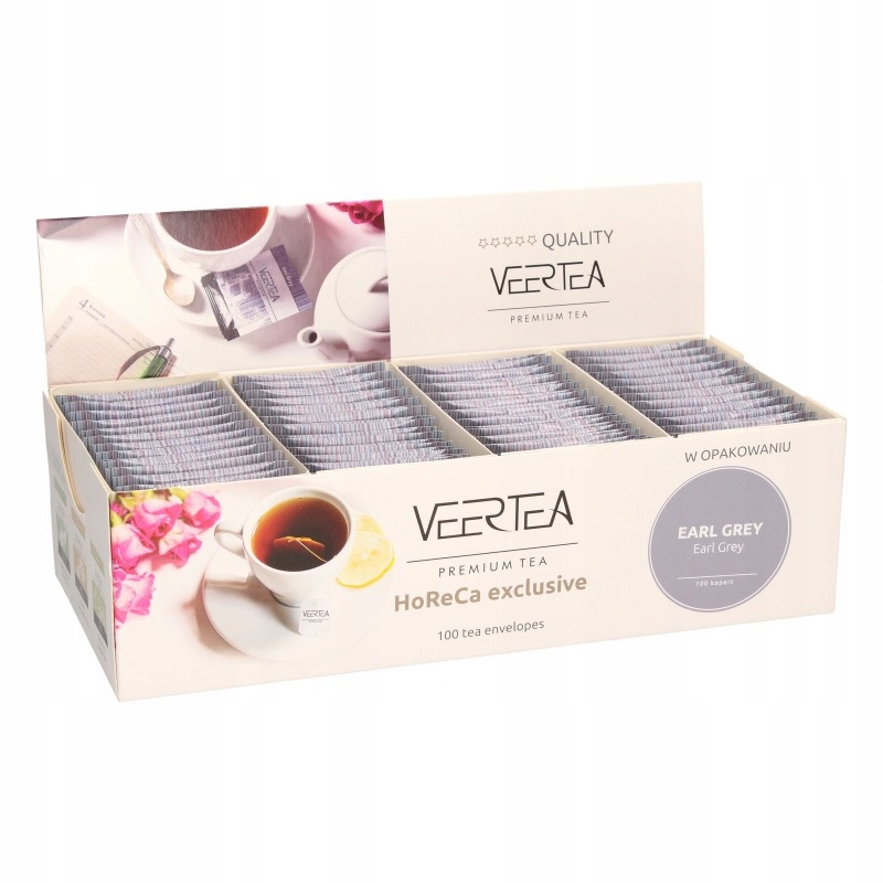 Herbata EARL GREY VEERTEA saszetki 100 szt