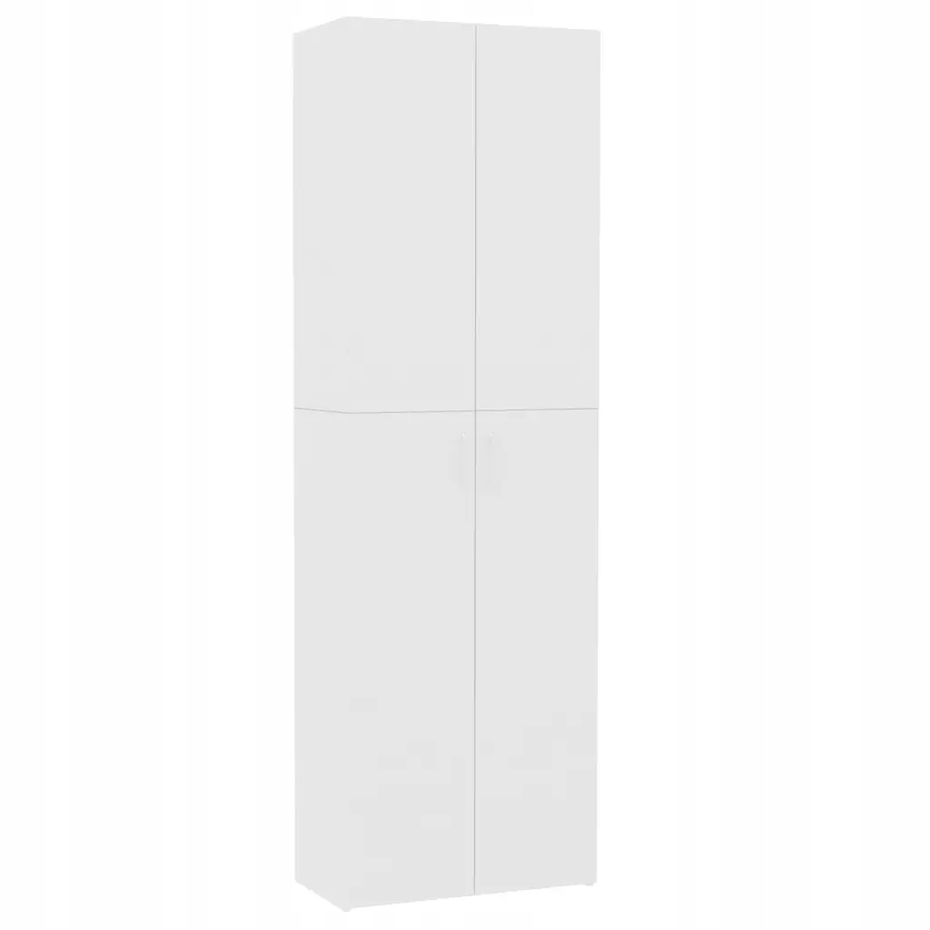 Szafa biurowa, biała, 60x32x190 cm, materiał drewn
