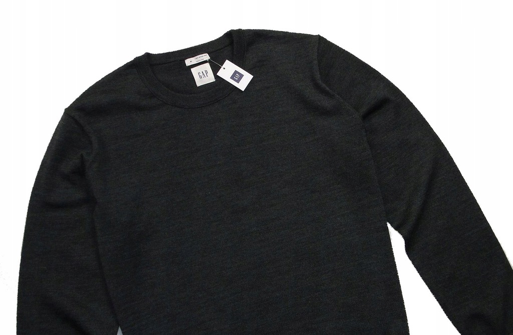 Sweter GAP Merino Wool Welniany Grey