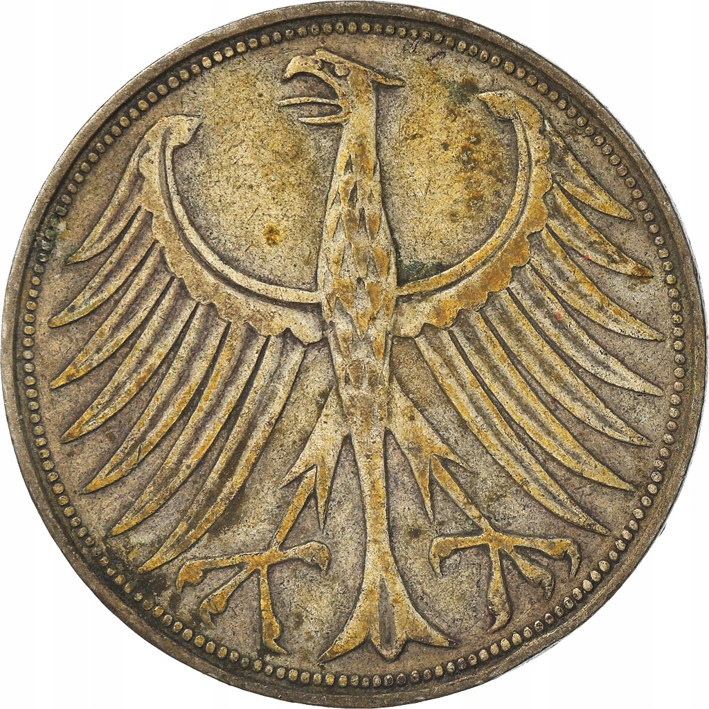 Moneta, Niemcy - RFN, 5 Mark, 1951, Munich, VF(30-